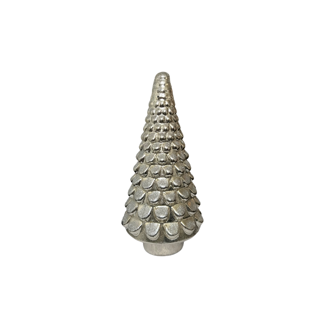 Ornament Weihnachtsbaum Glitter Champagner M