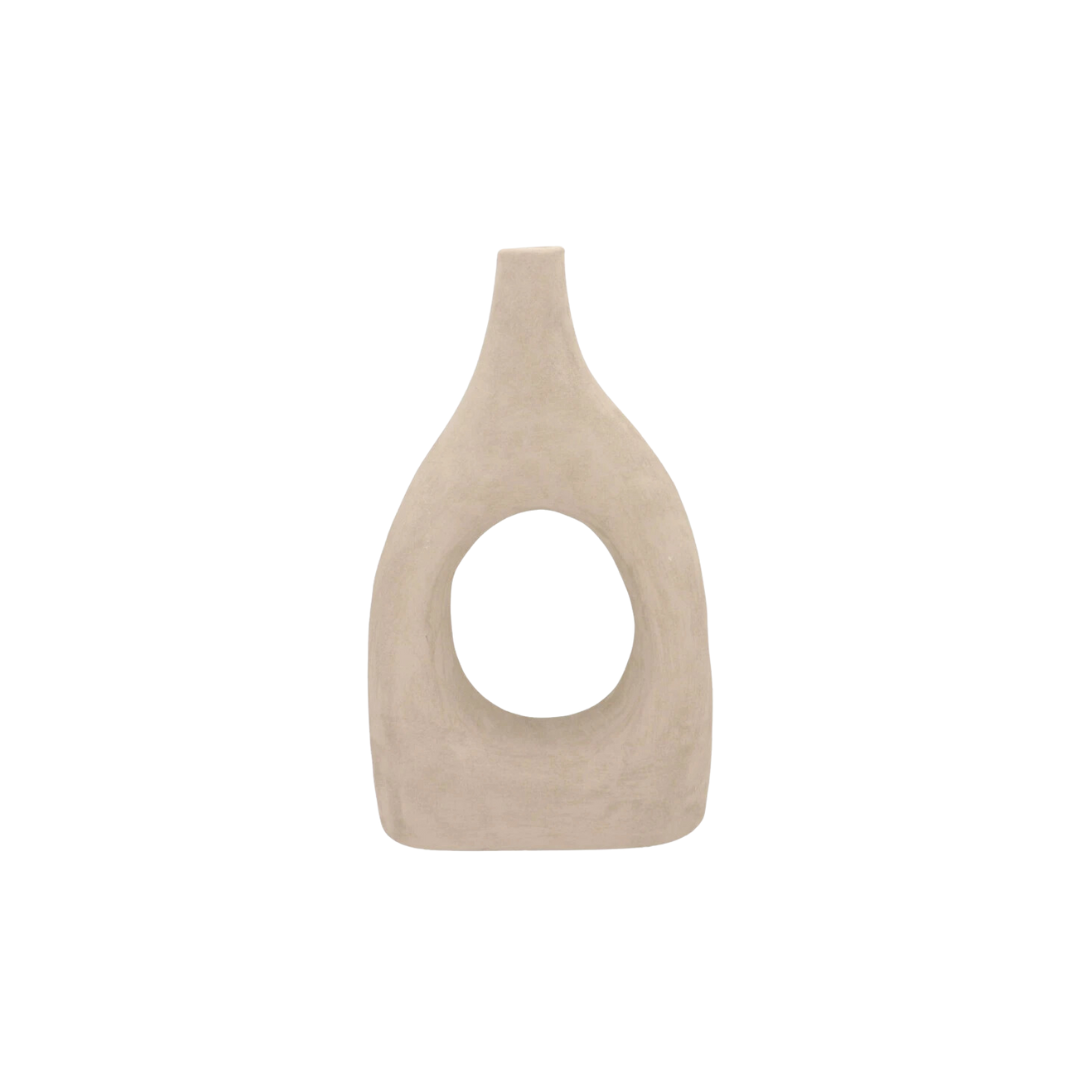 Vase lisboa sand beige S